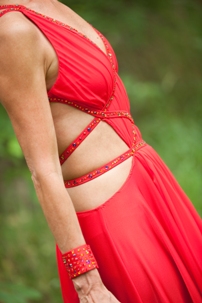 Red Smooth Gown (Front)