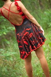 Red & Black Latin Gown (Back)